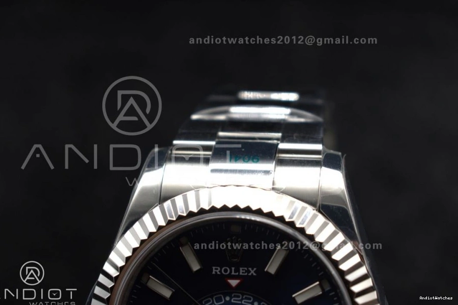 Blue Best 1:1 Colorful 904L Edition SS 1091 A SS ZF on Dial Sky-Dweller 326934 Bracelet 0210